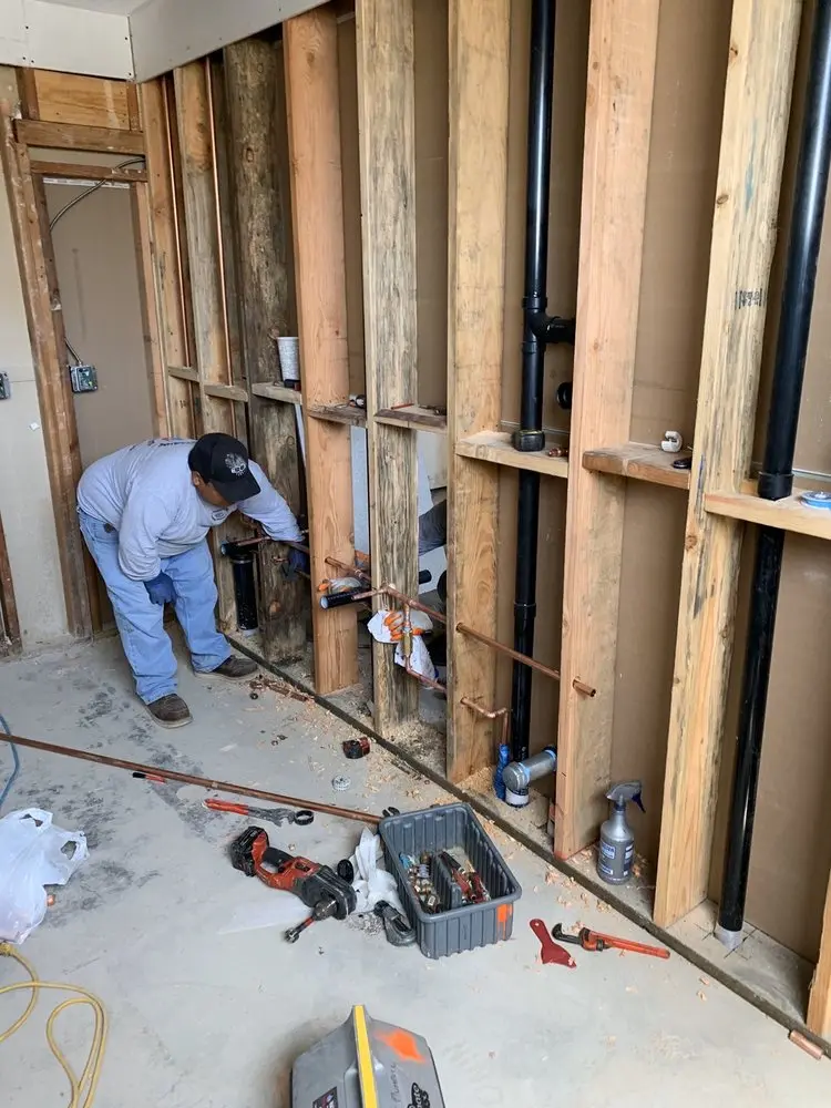 Commercial rough-in plumbing for Water Heater Replacement in East Meriden